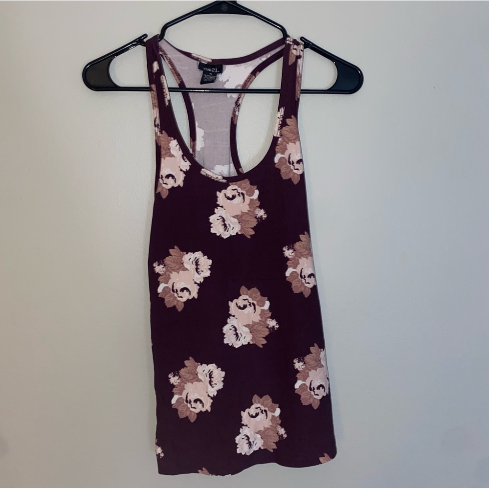 Rue 21 flower print tank top